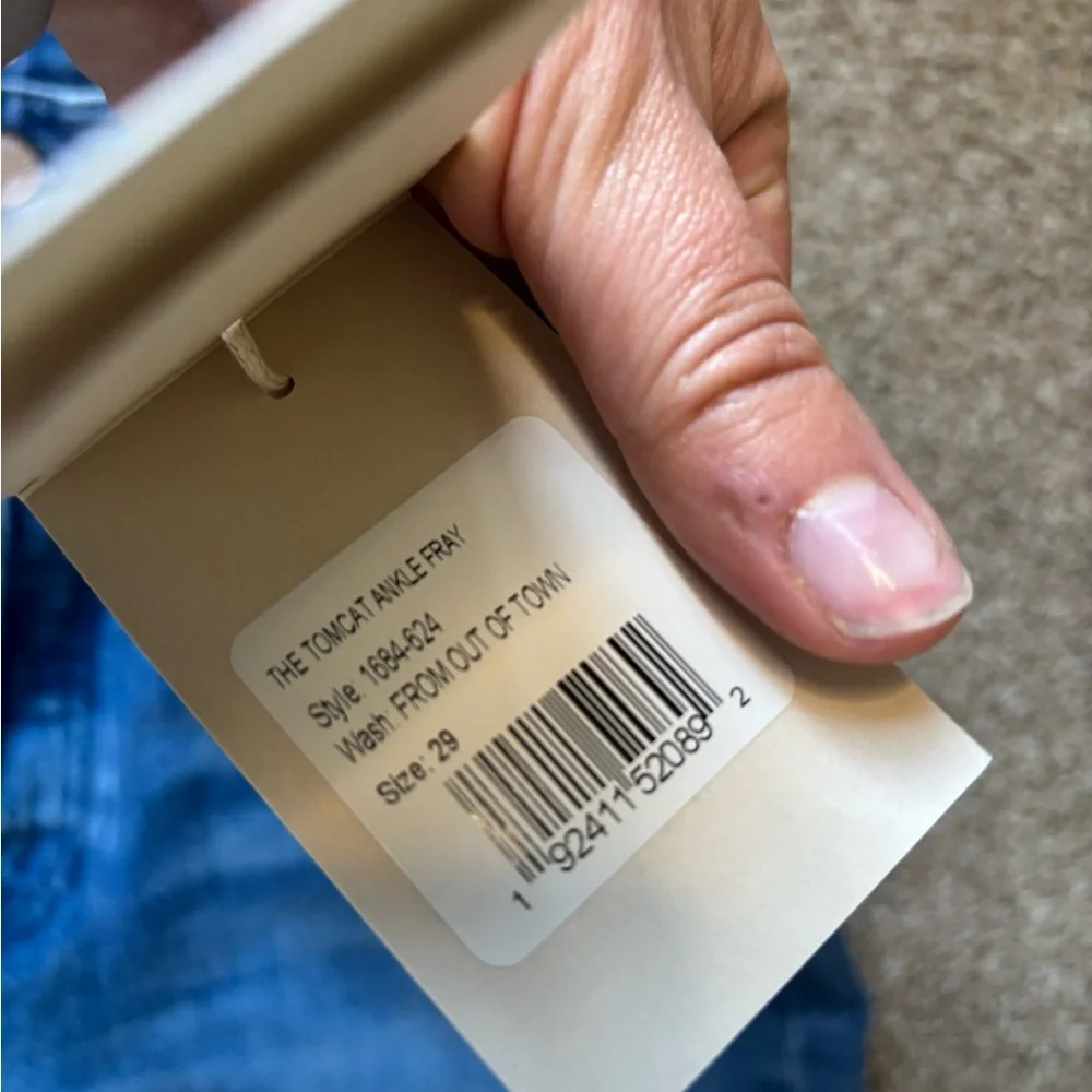 MOTHER women’s Classic Blue Straight Jeans - Picture 3 of 5